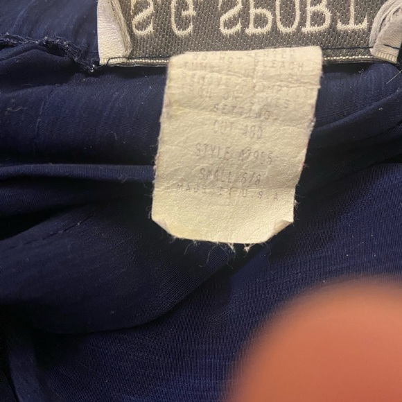 Vintage S.G Sport Collection Navy Blue Pleated Skirt - Picture 11 of 13